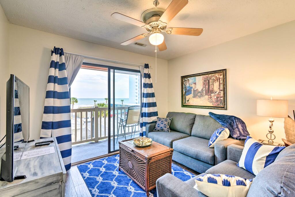 Cozy Condo With Balcony & Ocean View - Walk To Beach! - thumb 0